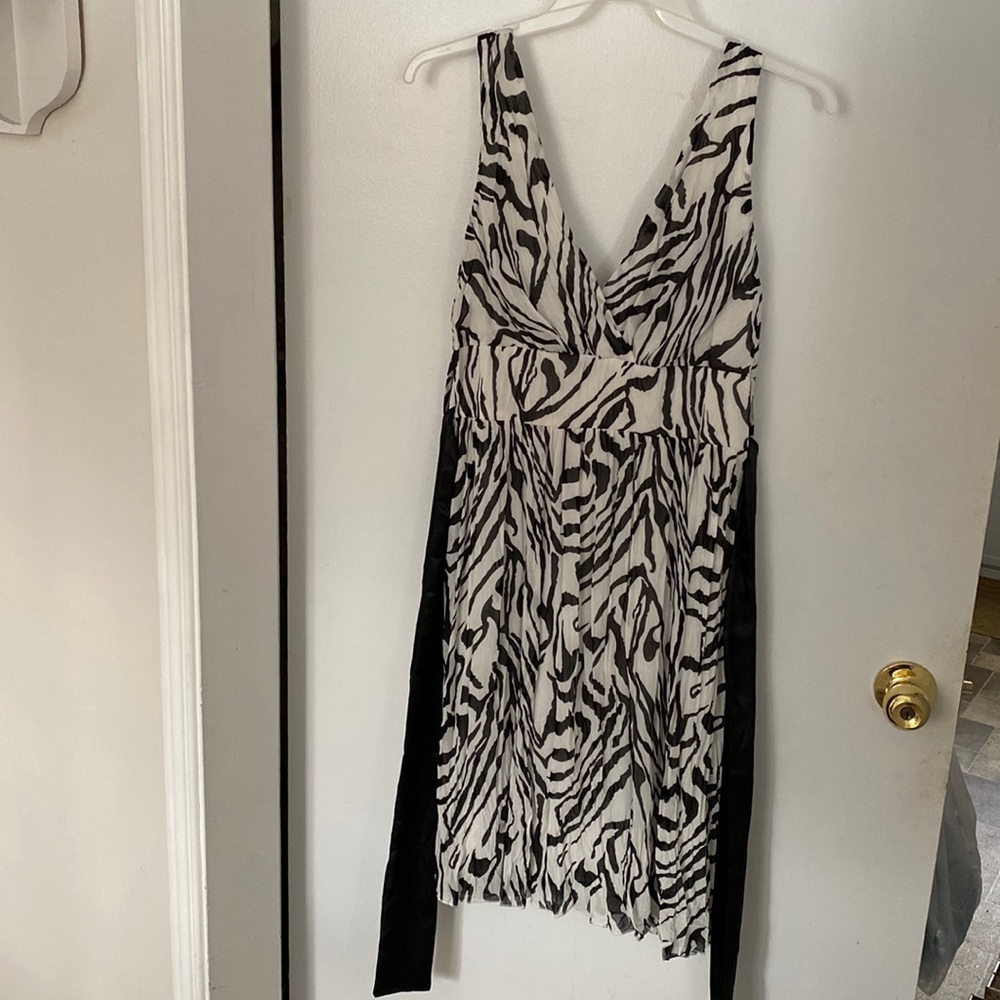 Ladies zebra print dress